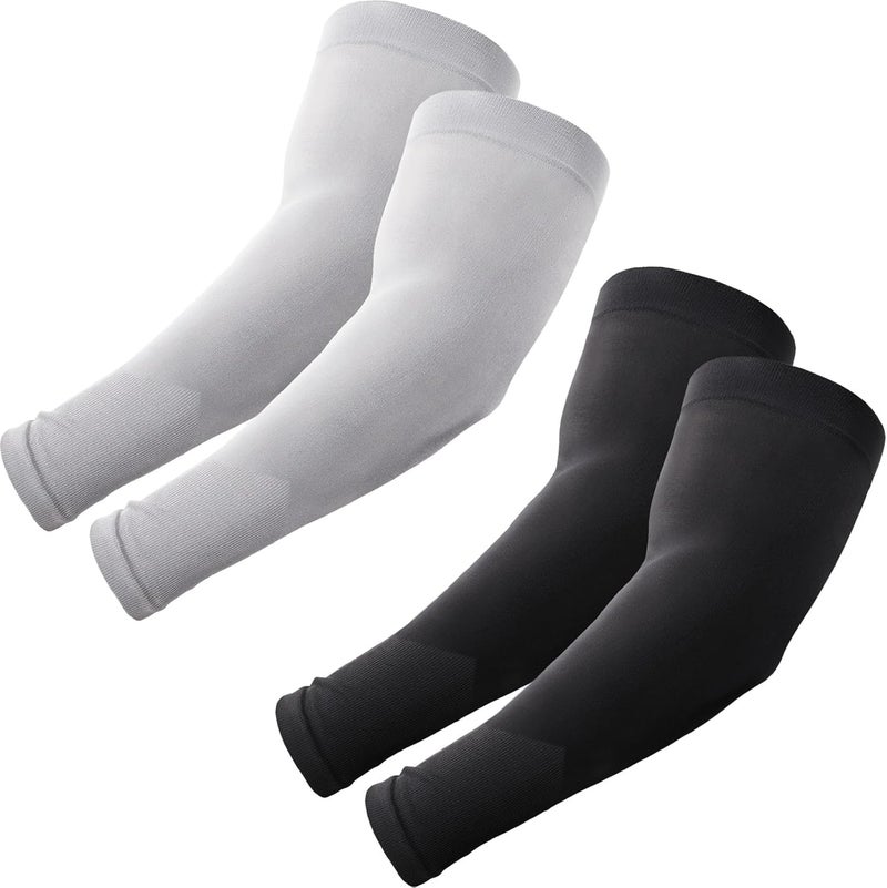 ROXUN Plus Size Arm Sleeves, UV Sun Protection Cooling Sports Arm Cover Compression for Men/Women - Image 1